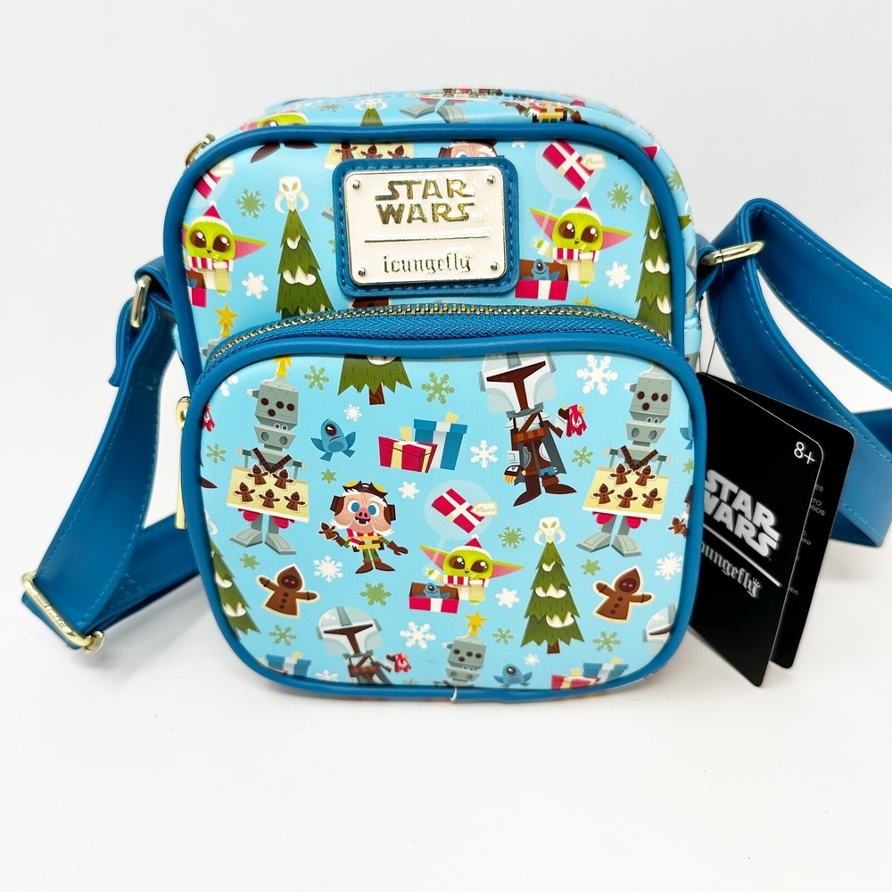 Loungefly Starwars The Mandalorian Holiday NEW Mini Bag w/tags Crossbody